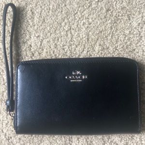 Black Coach Wristlet